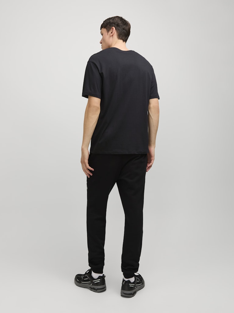 Taka Crew Neck Black Tee-Back view