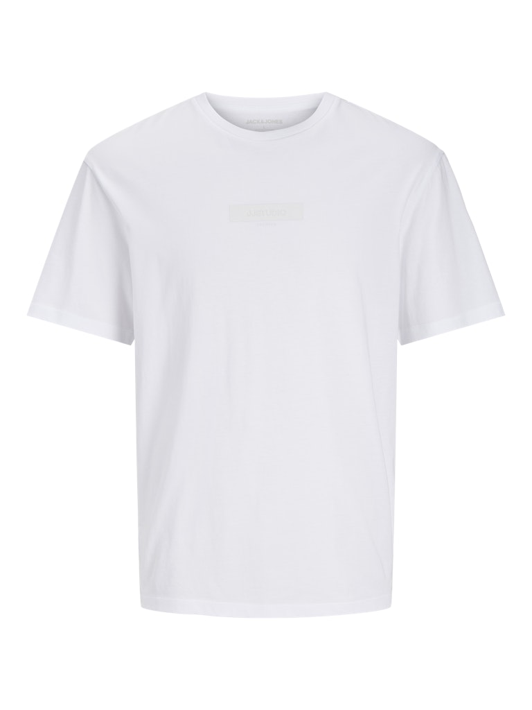 Taka Crew Neck White Tee-Front view