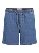 JACK & JONES Tony Jogger Shorts 596-Light Blue Denim Light Blue Denim front view