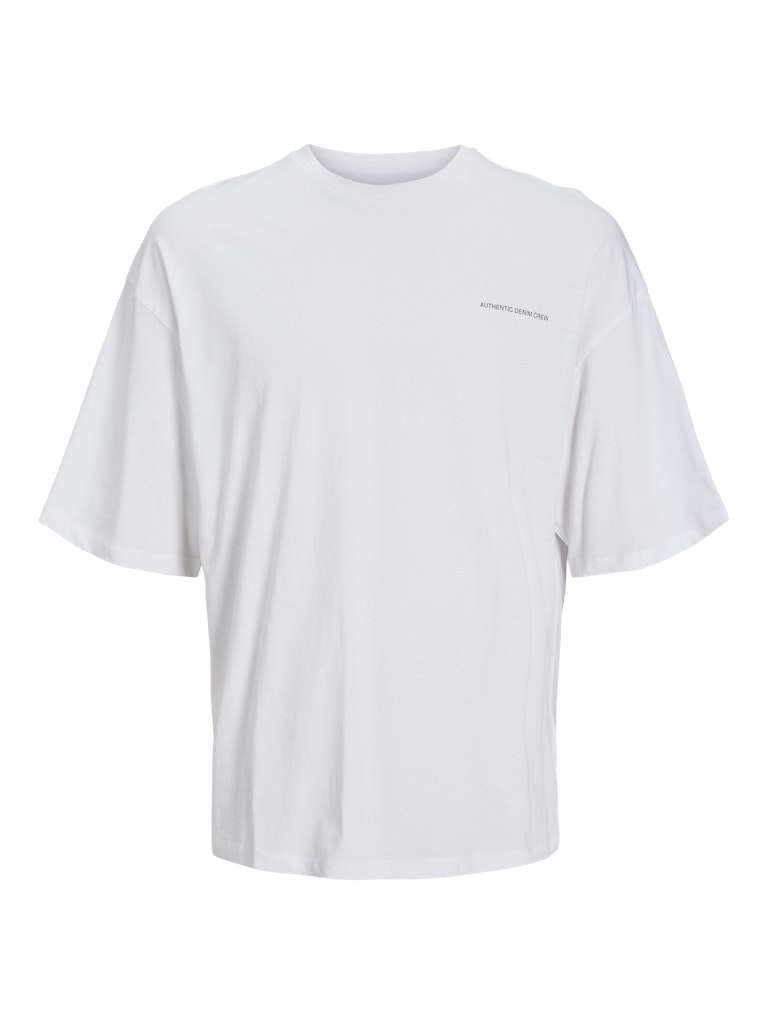 Almos White Crew Neck Tee