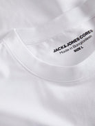 JACK JONES CORE Pacer Photo Branding White Tee Bright White model front view