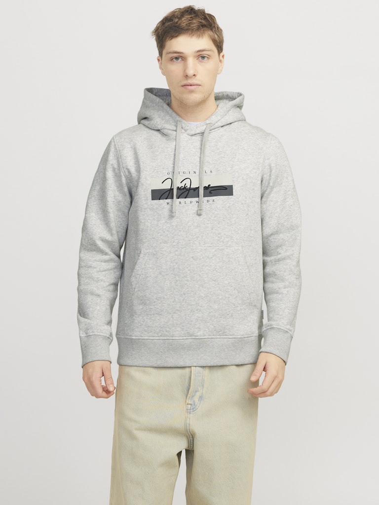 Frederiksberg White Melange Script Hoodie