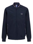 Jack Jones Youths Brad Bomber Jacket Junior-Seaborne SEABORNE flat front view
