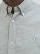 JACK JONES PREMIUM Summer Shield Short Sleeve Shirt-Hedge Green Hedge Green detail view