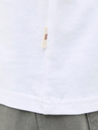 JACK JONES ORIGINALS Tavira Branding Tee Short Sleeve Crew Neck-Bright White Bright White back view