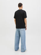 JACK JONES ORIGINALS Tavira Branding Tee Short Sleeve Crew Neck-Black Black detail view