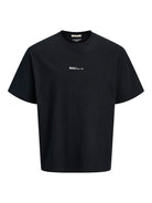 Men's Acapulco Minimal Branding Tee Short Sleeve-Black-Front View