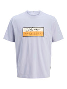 JACK JONES ORIGINALS Frederiksberg Cosmic Sky Script Tee Cosmic Sky front view