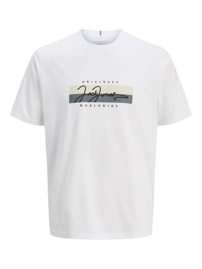 Frederiksberg Bright White Script Tee