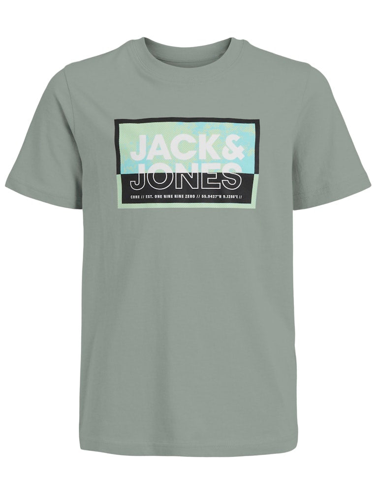 Logan Junior Tee -Aqua Gray