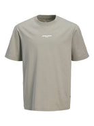 Jack Jones Youths Lido Back Print Boys Shadow Grey Tee Shadow alternate view