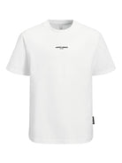 Jack Jones Youths Lido Back Print Boys White Tee Bright White alternate view