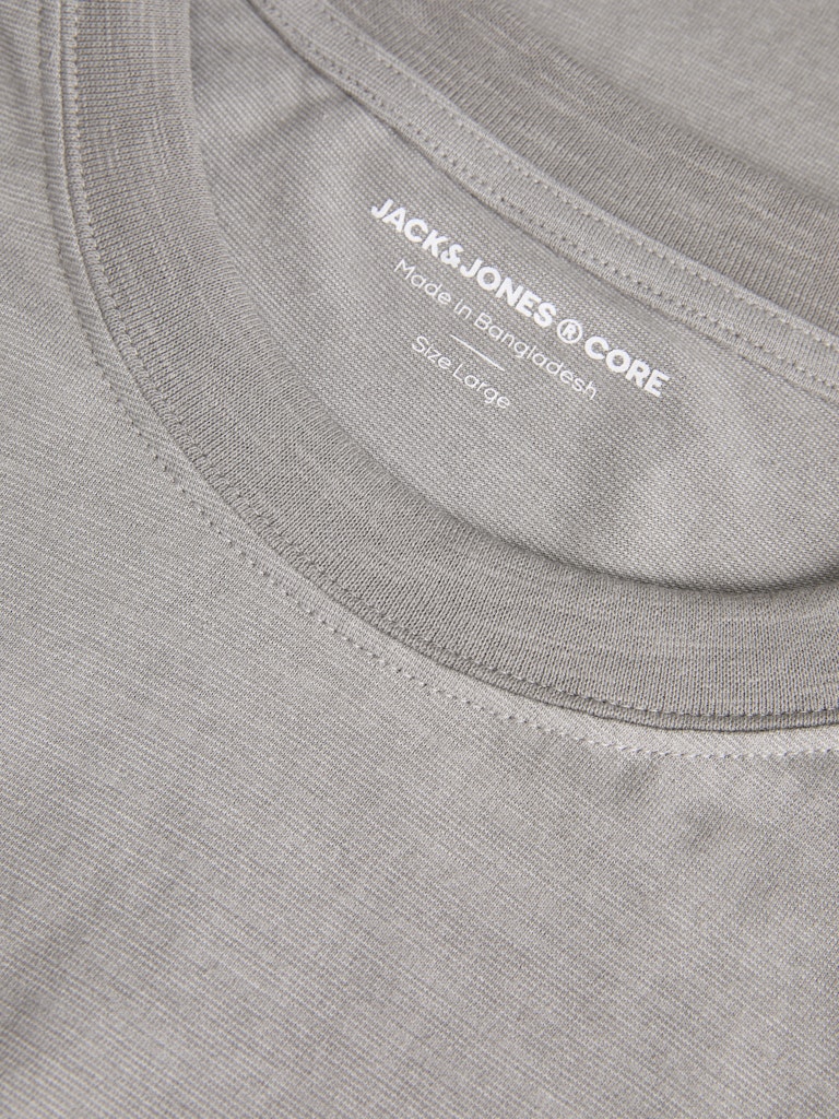 JACK JONES CORE Sago Photo Slub Tee Short Sleeve Crew Neck-Gray Flannel Gray Flannel detail view