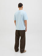 JACK JONES ORIGINALS Tavira Branding Tee Short Sleeve Crew Neck-Skyway Skyway detail view