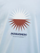 JACK JONES ORIGINALS Tavira Branding Tee Short Sleeve Crew Neck-Skyway Skyway side view
