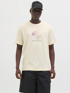 JACK JONES CORE Calma Tee Short Sleeve Crew Neck-Sweet Corn Sweet Corn front view