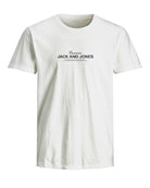 JACK JONES PREMIUM Ferris Short Sleeve Tee Crew Neck-Bright White Bright White front view