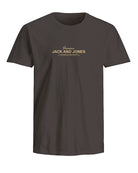JACK JONES PREMIUM Ferris Short Sleeve Tee Crew Neck-Black Black front view