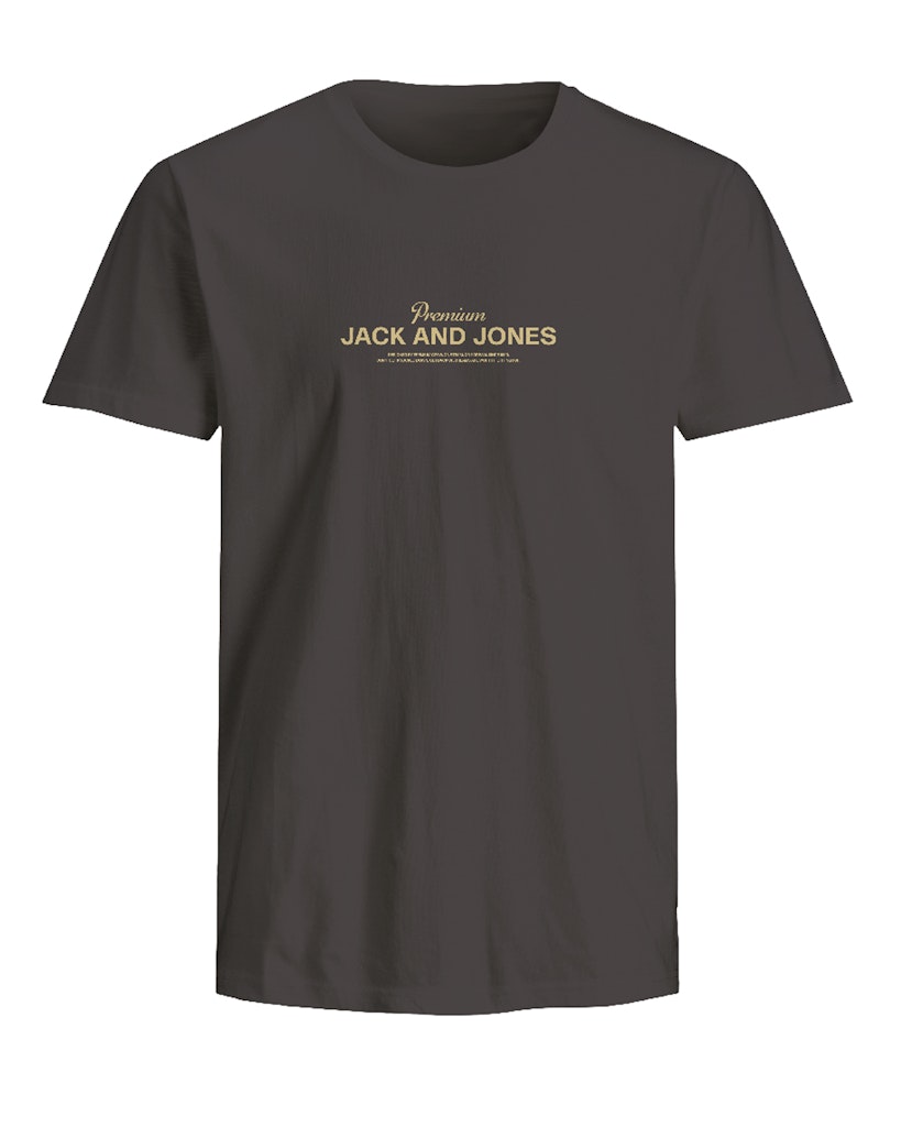 JACK JONES PREMIUM Ferris Short Sleeve Tee Crew Neck-Black Black front view