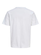 JACK&JONES College Logo T-Shirt-Bright White Bright White model front view