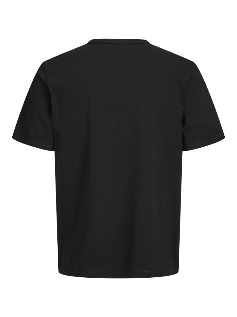 JACK&JONES College Logo T-Shirt-Black BLACK model front view