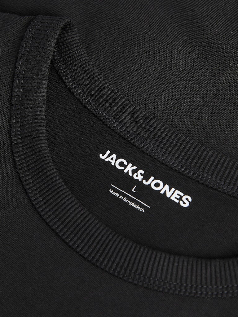 JACK&JONES College Logo T-Shirt-Black BLACK back view