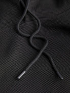 JACK&JONES Waffle Daytona Hoodie-Black Black detail view