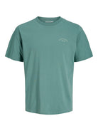 JACK&JONES College Logo T-Shirt-Mineral Blue Mineral Blue front view