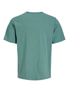 JACK&JONES College Logo T-Shirt-Mineral Blue Mineral Blue model front view