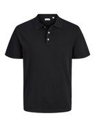 JACK&JONES Will Knit Polo-Black Black front view