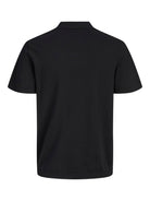 JACK&JONES Will Knit Polo-Black Black model front view