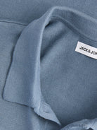 JACK&JONES Will Knit Polo-Blue Mirage Blue Mirage detail view