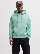 JACK & JONES Star Hoodie-Mineral Blue Mineral Blue front view