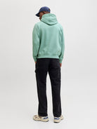 JACK & JONES Star Hoodie-Mineral Blue Mineral Blue back view
