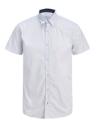 JACK&JONES Matheo Short Sleeve Shirt-Bright White Bright White side view