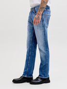 JACK & JONES Clark 478 Blue Denim Regular Fit Jeans Blue Denim side view