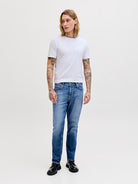 JACK & JONES Clark 478 Blue Denim Regular Fit Jeans Blue Denim front view