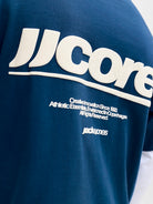 JACK JONES CORE Club Back Print T-Shirt-Poseidon Poseidon flat front view