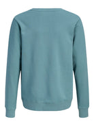 Jack Jones Youths Cole Print Sweatshirt Junior-Mineral Blue Mineral Blue close up view