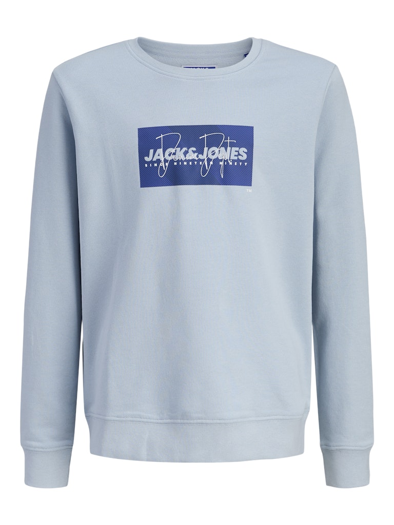 Jack Jones Youths Cole Print Sweatshirt Junior-Celestial Blue Celestial Blue alternate view