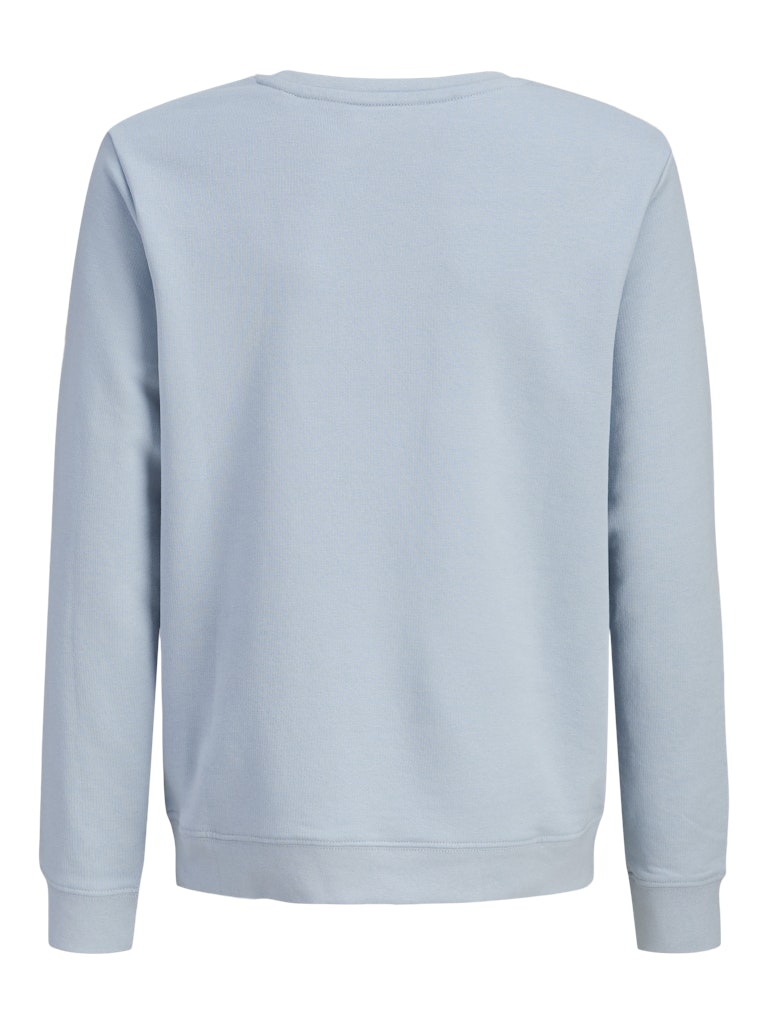 Light blue sweatshirt on a white background