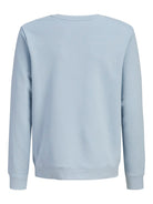 Jack Jones Youths Cole Print Sweatshirt Junior-Celestial Blue Celestial Blue close up view