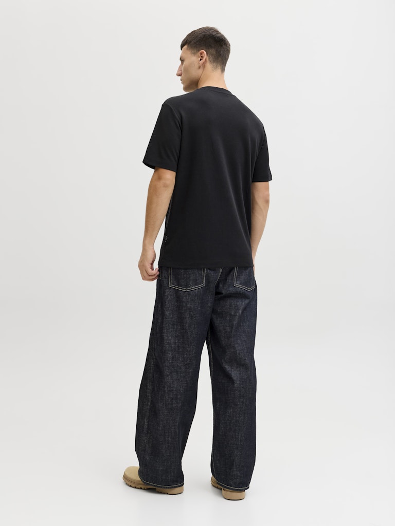JACK JONES CORE Fusion Chest Brand Black Tee Black detail view
