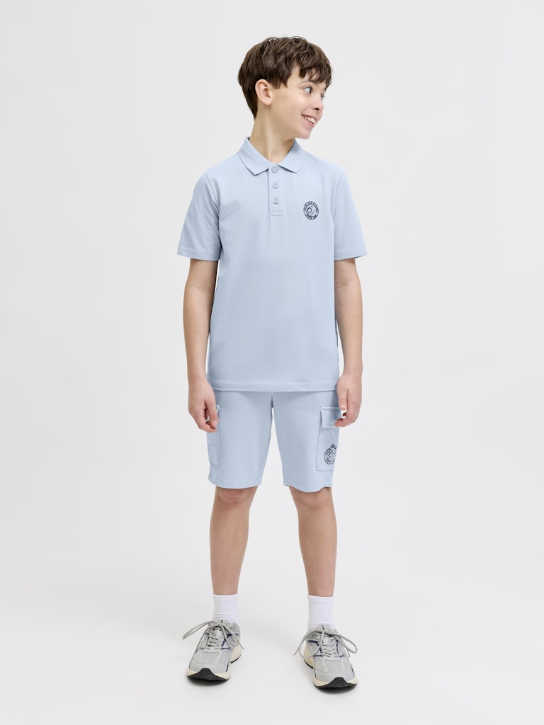 Alliance Junior Boy Polo Shirt-Celestial Blue