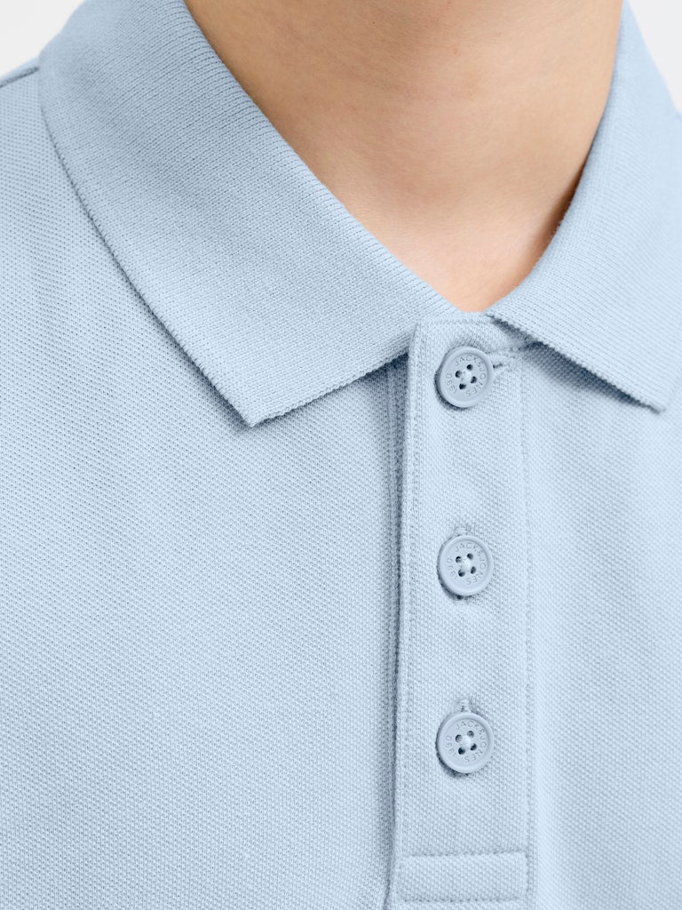 Alliance Junior Boy Polo Shirt-Celestial Blue