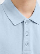 Jack Jones Youths Alliance Junior Boy Polo Shirt-Celestial Blue Celestial Blue back view
