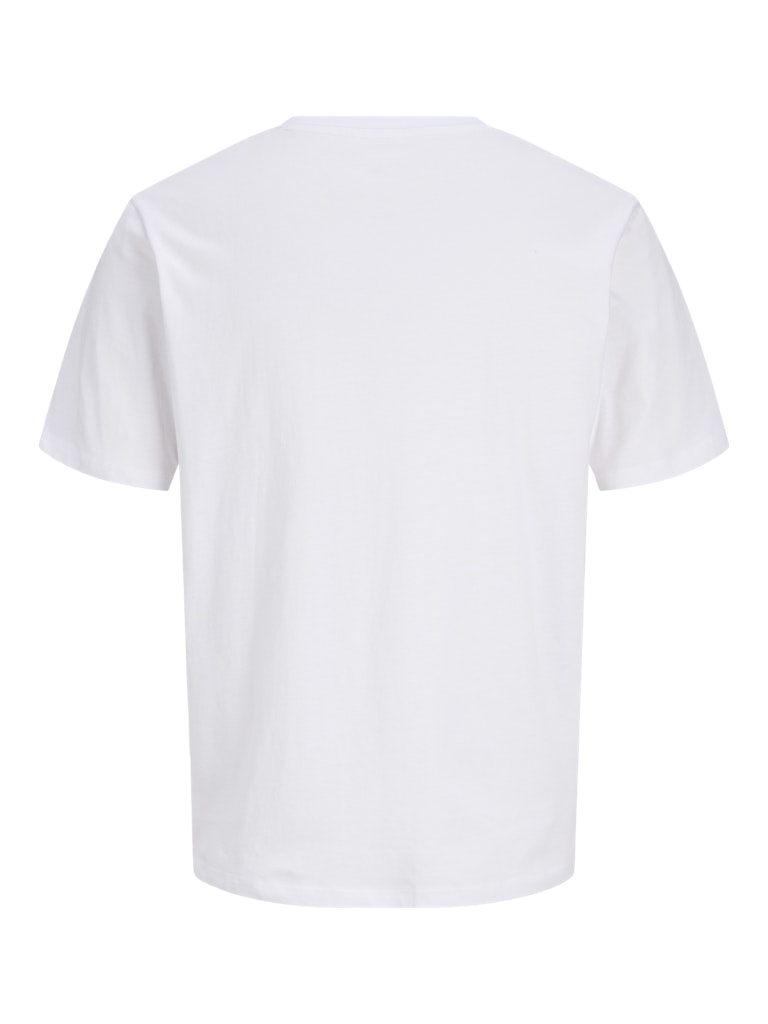 White t-shirt on a white background