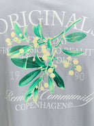 JACK JONES ORIGINALS Catskills Crew Neck T-Shirt-Tradewinds Tradewinds flat front view
