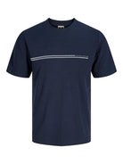 JACK JONES CORE Fusion Chest Brand Tee-Outer Space Outer Space side view