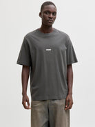 JACK JONES CORE Club Back Print T-Shirt-Asphalt ASPHALT front view